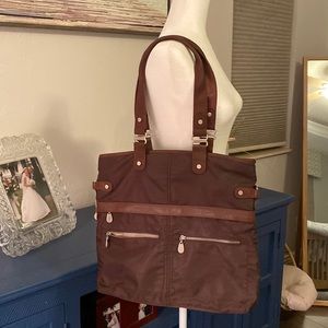 Baggallini Large Tote bag Brown Durable Nylon